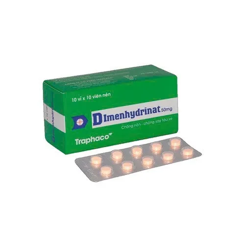Dimehydrinat 50mg TPC (H/100v) – Chống say tàu xe, giảm buồn nôn hiệu quả